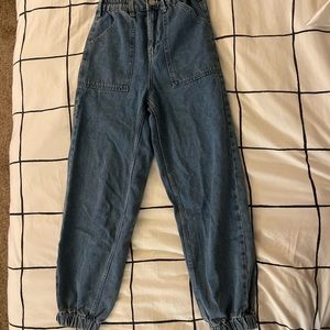 Cinched Ankle BDG Blue Jeans